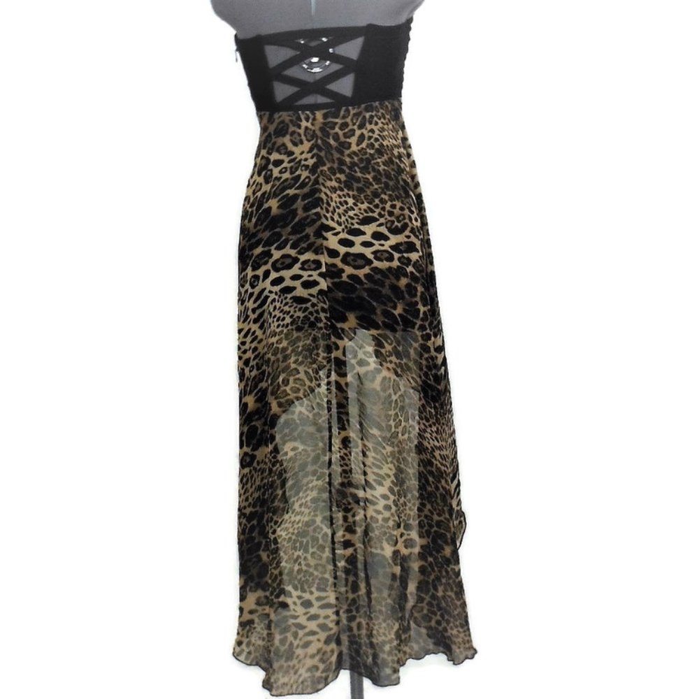 Love Culture Sexy Leopard Print High Low Dress - S - Picture 3 of 8